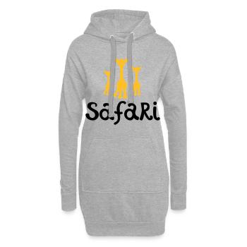 safari - Hoodie-Kleid - Grau meliert - Vorne