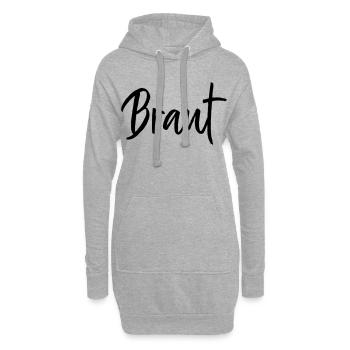 Braut Polterabend Junggesellenabschied - Hoodie-Kleid - Grau meliert - Vorne