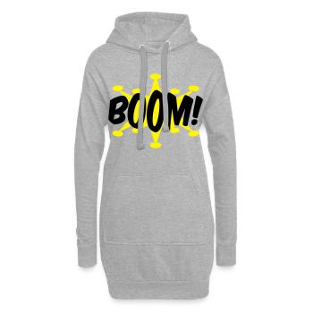 Boom - Hoodie-Kleid - Grau meliert - Vorne