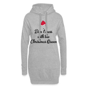 christmas queen - Hoodie-Kleid - Grau meliert - Vorne