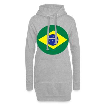 brasilien - Hoodie-Kleid - Grau meliert - Vorne
