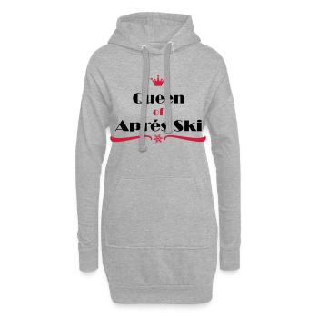 queen of apres ski - Hoodie-Kleid - Grau meliert - Vorne
