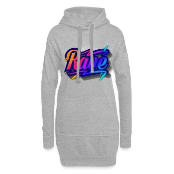 Rave - Hoodie-Kleid - Grau meliert - Vorne