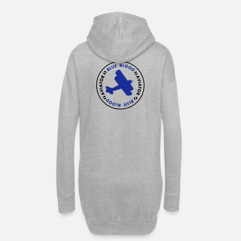 aviator - Hoodie-Kleid - Grau meliert