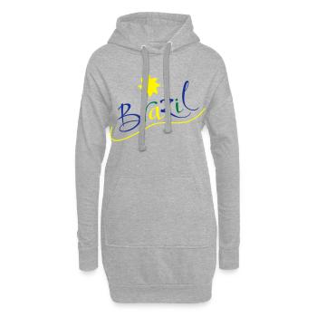 brasilien - Hoodie-Kleid - Grau meliert - Vorne