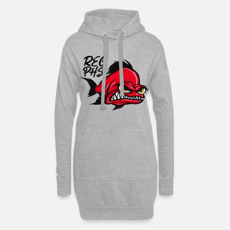 Rostocker Eishockey - Hoodie-Kleid - Grau meliert