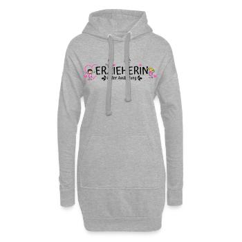 Erzieherin in der Ausbildung  - Hoodie-Kleid - Grau meliert - Vorne