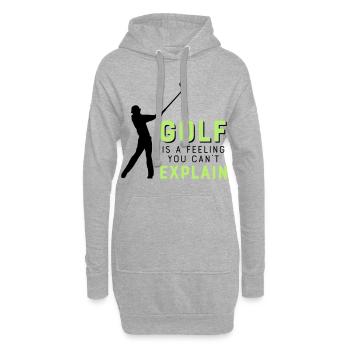 Le golf - Sweat-shirt à capuche long Femme - gris chiné - Devant