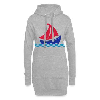 Cadeaux drôles pour les marins - Sweat-shirt à capuche long Femme - gris chiné - Devant