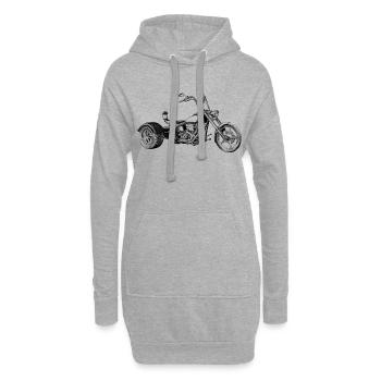 Trike - Hoodie-Kleid - Grau meliert - Vorne