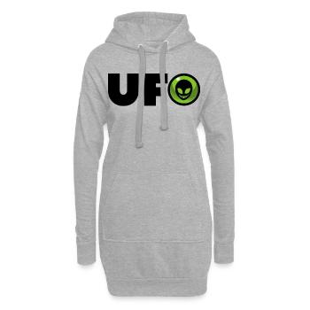Alien Alien-Logo - Hoodie-Kleid - Grau meliert - Vorne