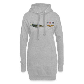 Spitfire - Hoodie-Kleid - Grau meliert - Vorne