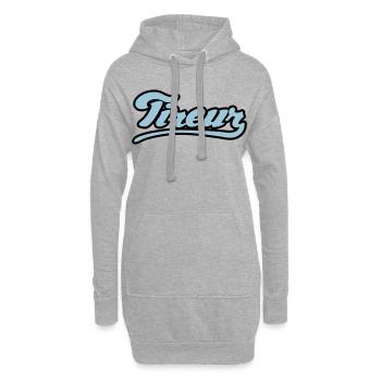 Tireur pétanque flex - Sweat-shirt à capuche long Femme - gris chiné - Devant