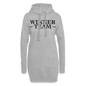 Gewinner Team - Hoodie-Kleid - Grau meliert - Vorne