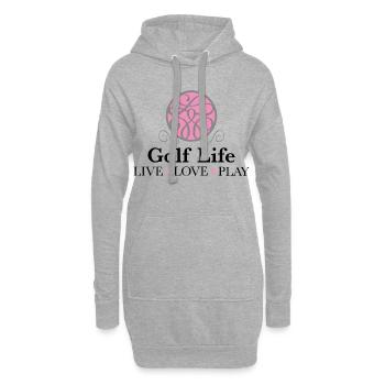 Golf T-Shirt - Hoodie-Kleid - Grau meliert - Vorne