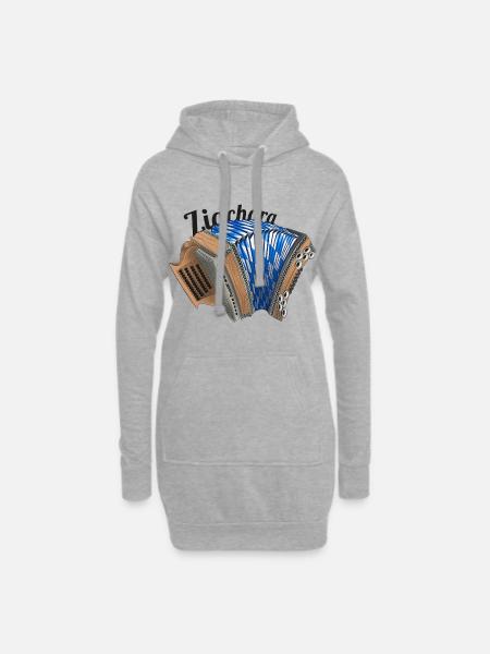 Zichara Bavaria dunkel | ZiachON! - Hoodie-Kleid - Grau meliert