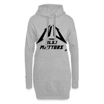NO THING ELSE MATTERS - Hoodie-Kleid - Grau meliert - Vorne