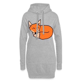 Faites de beaux rêves - Sweat-shirt à capuche long Femme - gris chiné - Devant