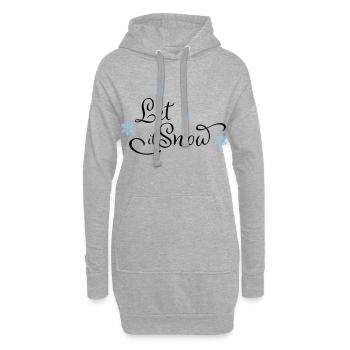 Cadeaux drôles pour Noël - Sweat-shirt à capuche long Femme - gris chiné - Devant