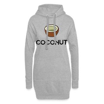 coconut - Hoodie Dress - heather grey - Front