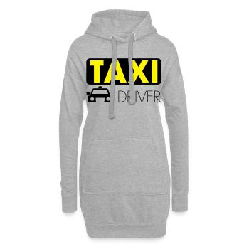 Conducteur de taxi - Sweat-shirt à capuche long Femme - gris chiné - Devant