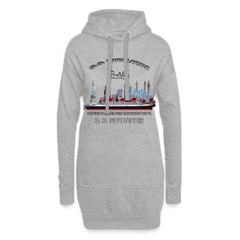OCEAN LINER NORMANDIE NEW YORK LOUIS RUNEMBERG ADAGP - Hoodie Dress - heather grey - Front