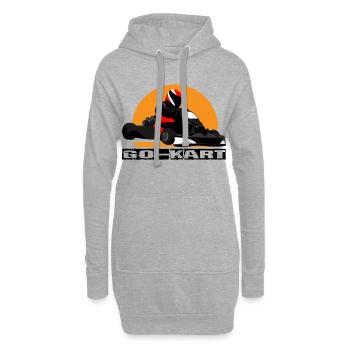 Go Kart - Hoodie-Kleid - Grau meliert - Vorne