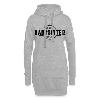 babysitter - Hoodie-Kleid - Grau meliert - Vorne