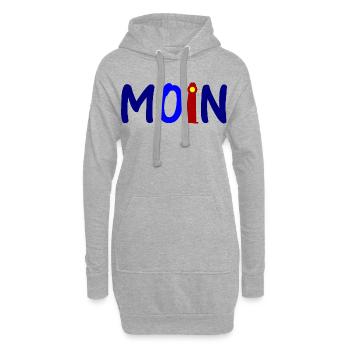 Moin Friesland - Sweat-shirt à capuche long Femme - gris chiné - Devant