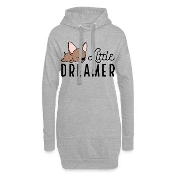 Chihuahua - Sweat-shirt à capuche long Femme - gris chiné - Devant