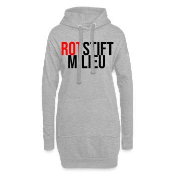 Rotstiftmillieu Lehrer - Hoodie-Kleid - Grau meliert - Vorne