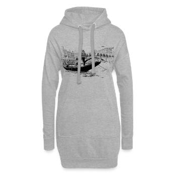 Venedig - Hoodie-Kleid - Grau meliert - Vorne