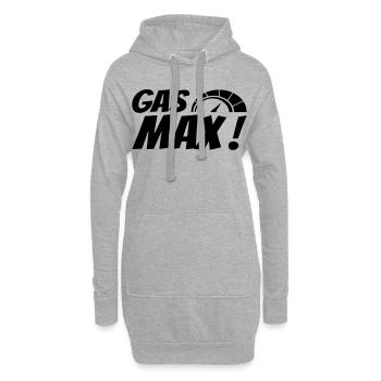 Gas max! Erdrosseln! Machen Sie Geschwindigkeit! Rennen * - Hoodie-Kleid - Grau meliert - Vorne