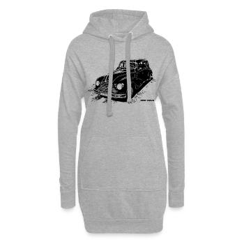 EMW 340-2 - Sweat-shirt à capuche long Femme - gris chiné - Devant