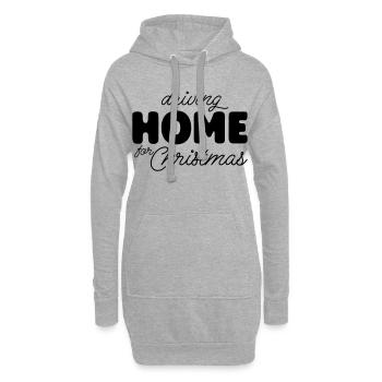 Noël à la maison - Sweat-shirt à capuche long Femme - gris chiné - Devant