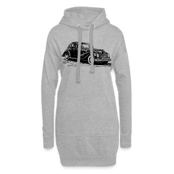 EMW 340/2 break - Sweat-shirt à capuche long Femme - gris chiné - Devant