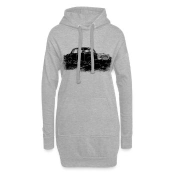 Wartburg P 353 - Hoodie-Kleid - Grau meliert - Vorne
