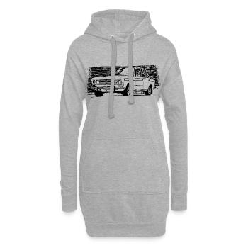 WAS 2103 Lada 1500 Schiguli - Hoodie-Kleid - Grau meliert - Vorne