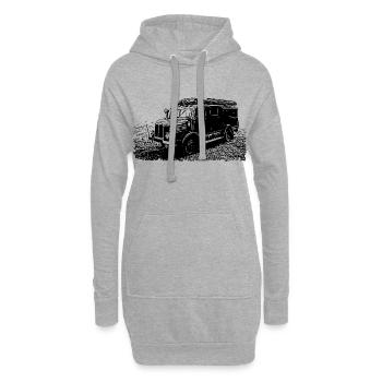Brigade de pompiers IFA H3A - Sweat-shirt à capuche long Femme - gris chiné - Devant