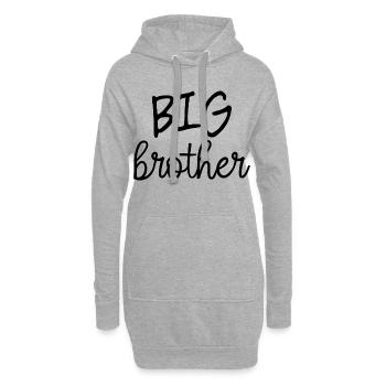 Großer Bruder - Hoodie-Kleid - Grau meliert - Vorne