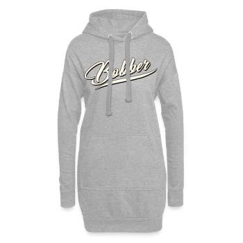 bobber chopper biker cruisen aufkleber sticker - Hoodie-Kleid - Grau meliert - Vorne