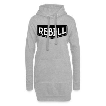 rebel dieb rowdy rebell bandit hustler gang crime - Hoodie-Kleid - Grau meliert - Vorne