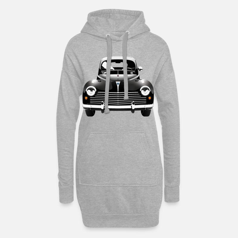 203 - Hoodie-Kleid - Grau meliert