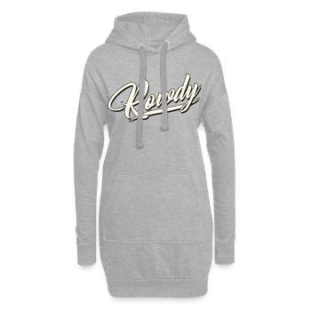 rowdy rüpel bandit gang dieb chaot bengel sohn - Hoodie-Kleid - Grau meliert - Vorne