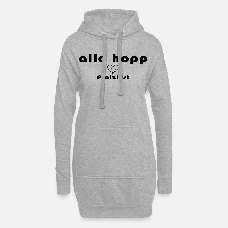 alla hopp - Hoodie-Kleid - Grau meliert
