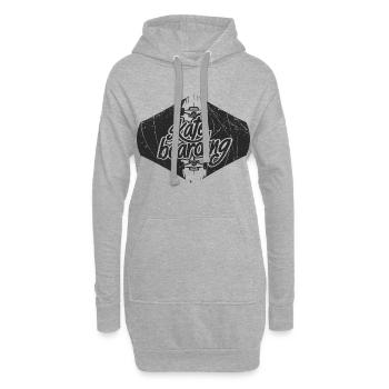 Skateboarding Skateboard - Sweat-shirt à capuche long Femme - gris chiné - Devant