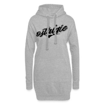 osten ostblock ossi ddr mauer retro vintage power - Hoodie-Kleid - Grau meliert - Vorne