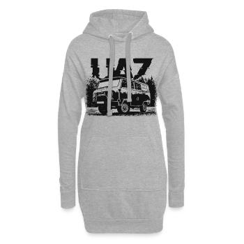 Buchanka UAZ - Hoodie-Kleid - Grau meliert - Vorne