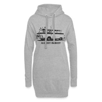 Barkas - B1000 - Ambulance - Sweat-shirt à capuche long Femme - gris chiné - Devant
