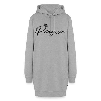 Prinzessin - Hoodie-Kleid - Grau meliert - Vorne